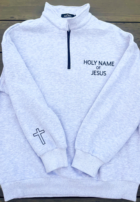 QUARTER ZIP WITH 3D RUBBER VINYL