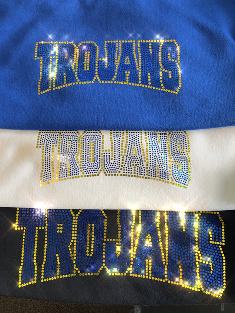 SPARKLE TEAM CREW SWEATSHIRT (Please note if you want STARS ON SLEEVES)