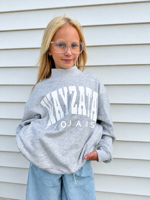 CUSTOMIZABLE MOCK TURTLENECK SWEATSHIRT - YOUTH