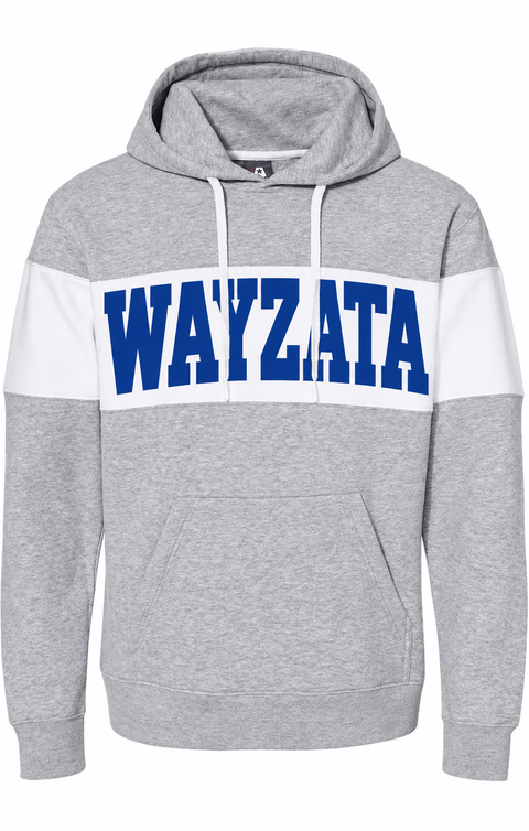 VARSITY FLEECE COLORBLOCK CUSTOMIZABLE HOODED SWEATSHIRT