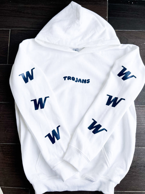 CUSTOMIZED TEAM LOGO SLEEVE HOODIE