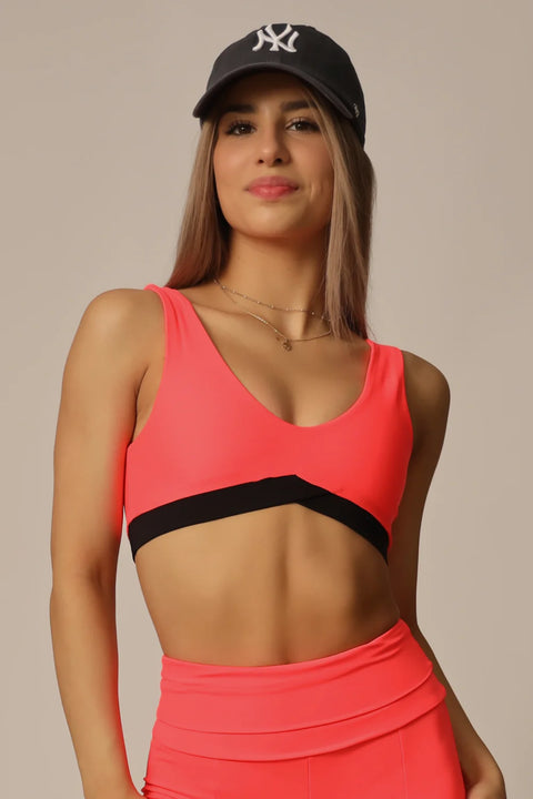 TF- 13 REVERSIBLE CROP TOP - VOLCANO