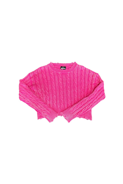 GABBY SWEATER - HOT PINK