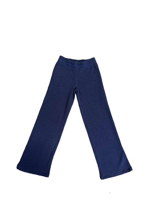 DYLAN WIDE LEG SWEATPANTS - EVENING BLUE