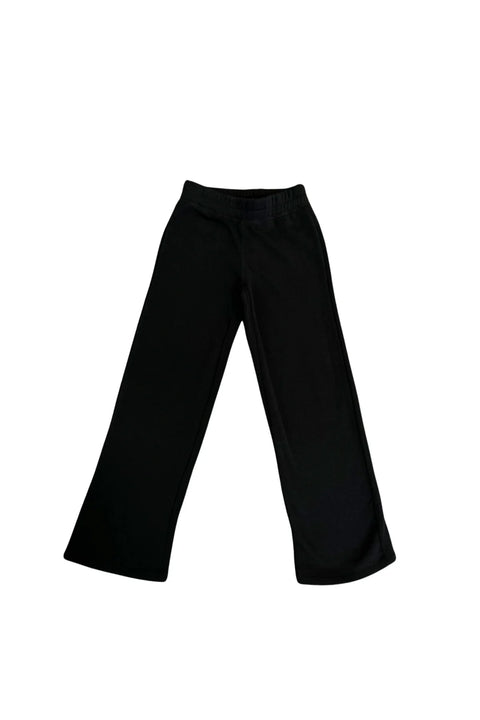 DYLAN WIDE LEG SWEATPANTS - BLACK