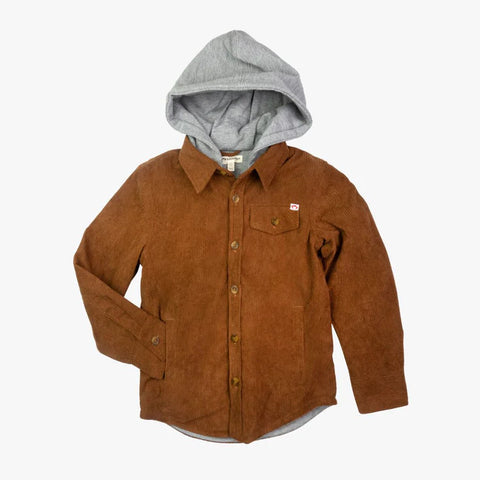 GLEN HOODED SHIRT - Sierra