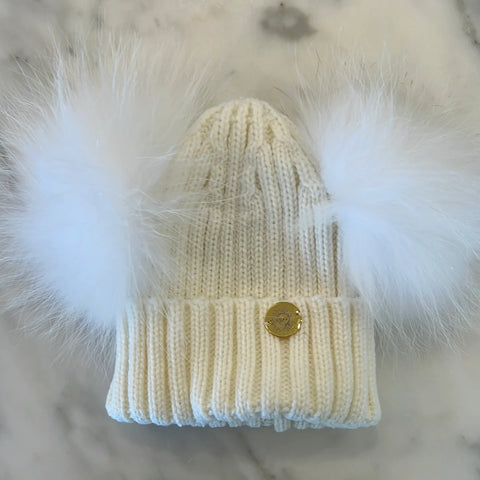 DOUBLE POM R+P HAT