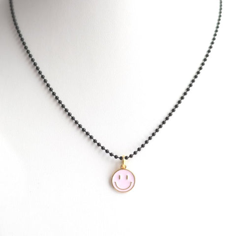 SMILEY FACE PENDANT NECKLACE