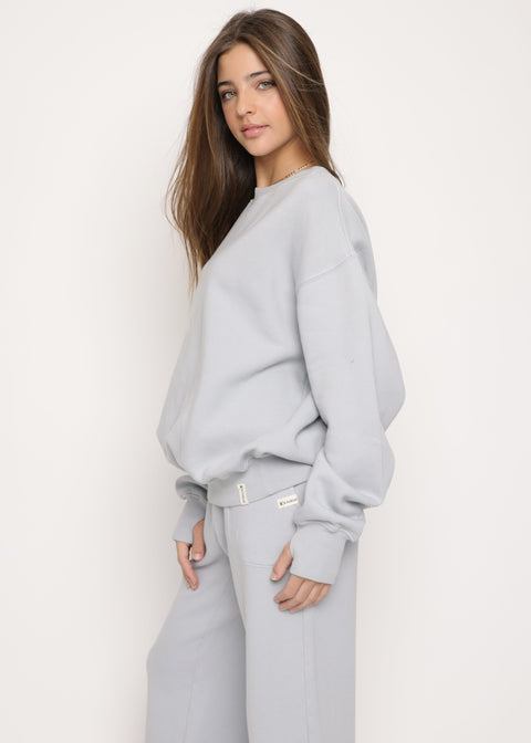 COTTON FLEECE OVERSIZED SWEATSHIRT