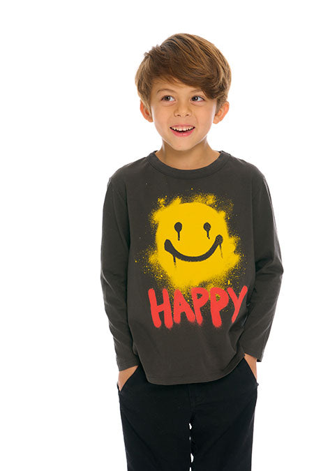 Spray Paint Happy long sleeve