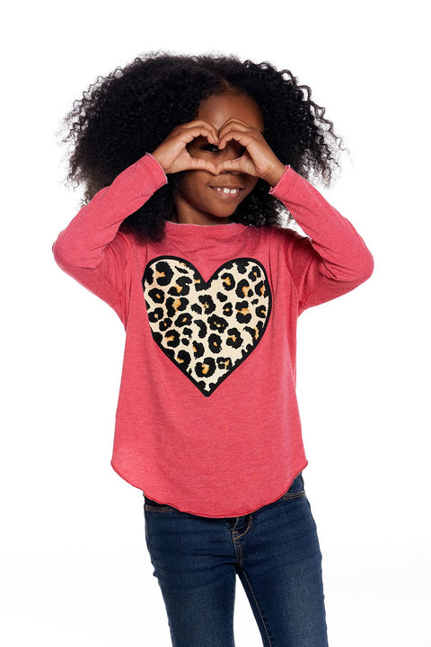 Leopard Heart Long Sleeve