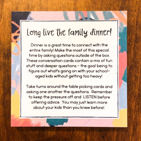 Dinner Conversation Cards