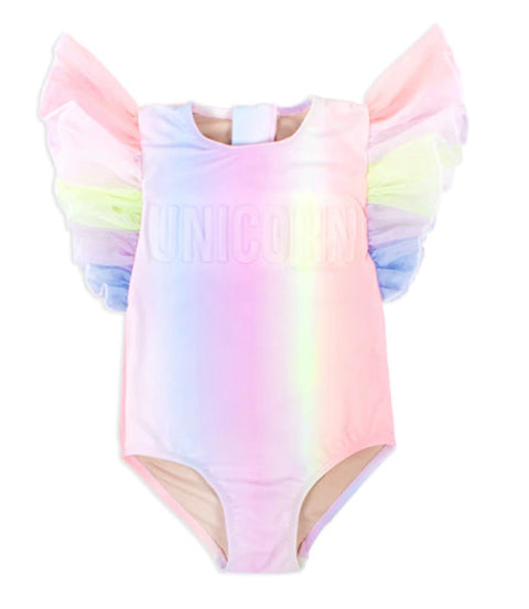 Flutter Sleeve Unicorn Swimsuit