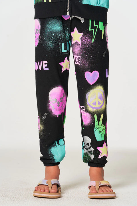 Skull Mash Up joggers